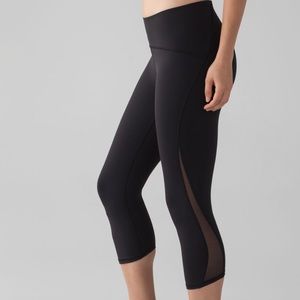 Lululemon Train Time Crop Leggings- Black